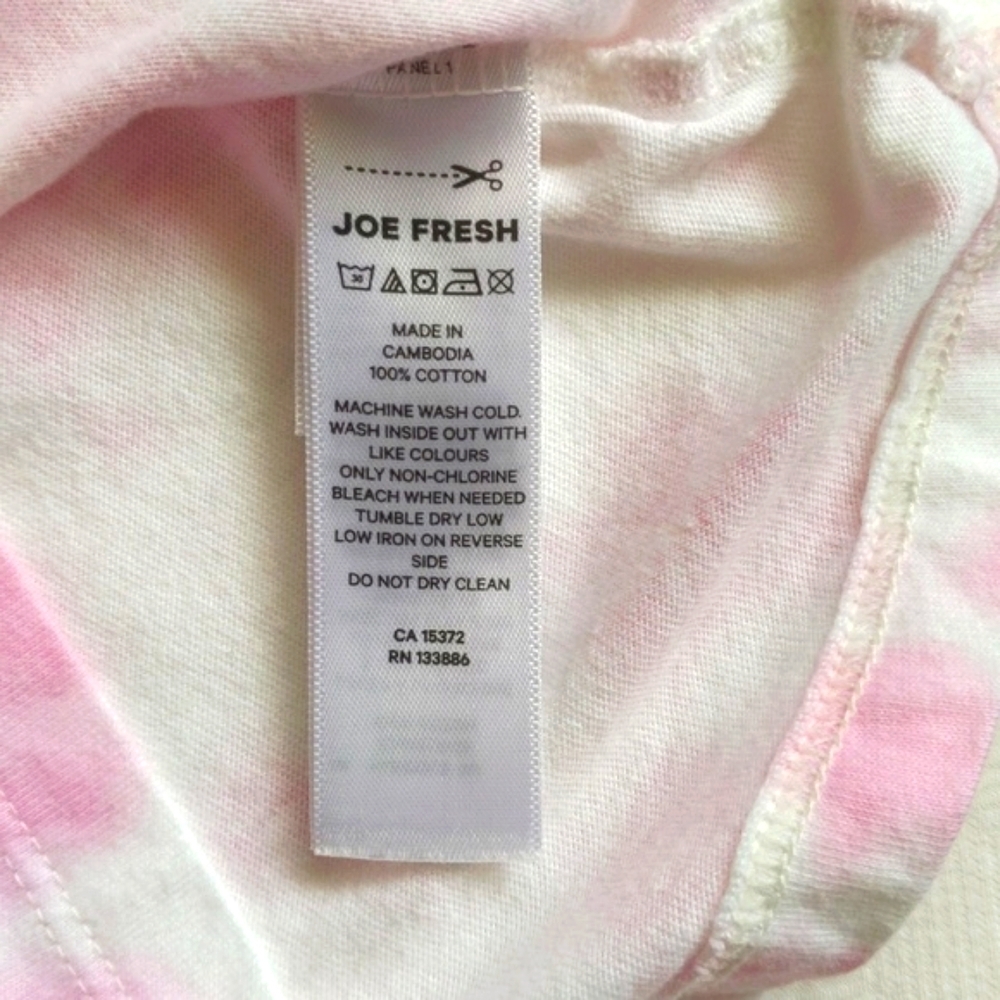 joe fresh x disney ariel little mermaid tie dye t-shirt 6-12 months baby girl - Picture 5 of 6